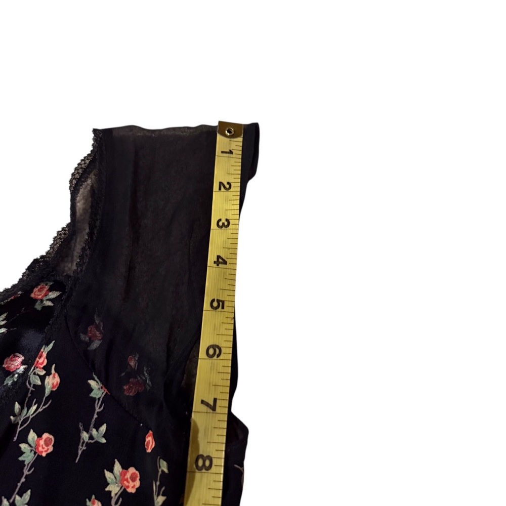 Vintage Betsey Johnson NY Slip Dress, 90’s/Y2K Floral Coquette Grunge,Goth - Picture 9 of 12